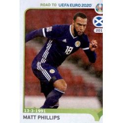 Matt Phillips Scotland 304 Panini Road to UEFA EURO 2020 Sticker Collection