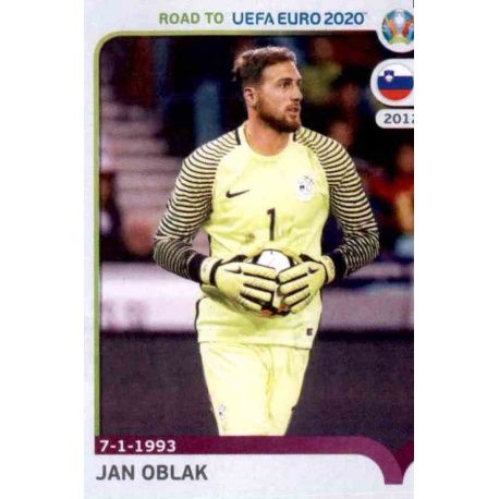 Jan Oblak Slovenia 339 Panini Road to UEFA EURO 2020 Sticker Collection