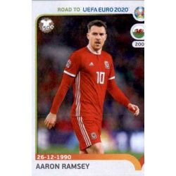 Aaron Ramsey Wales 444 Panini Road to UEFA EURO 2020 Sticker Collection