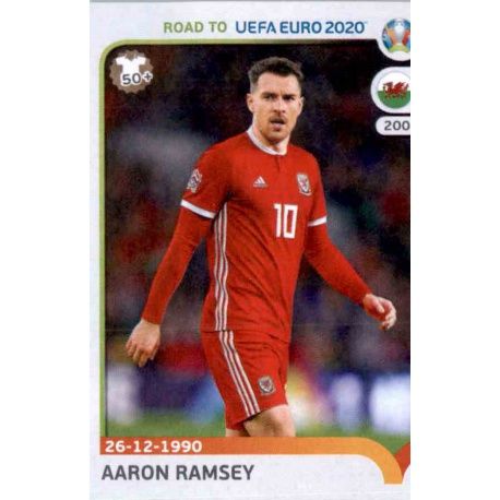 Aaron Ramsey Wales 444 Panini Road to UEFA EURO 2020 Sticker Collection