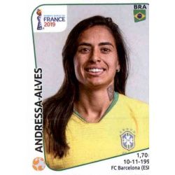 Andressa Alves Brazil 226 Panini Fifa Women's World Cup France 2019 