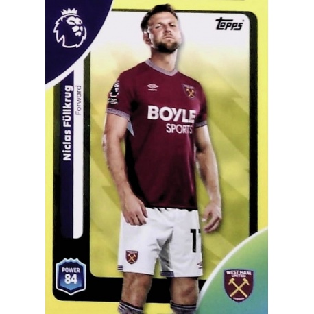 Niclas Füllkrug Yellow West Ham United 282