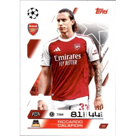 Riccardo Calafiori Arsenal 33