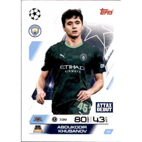 Aboukodir Khusanov Manchester City 53