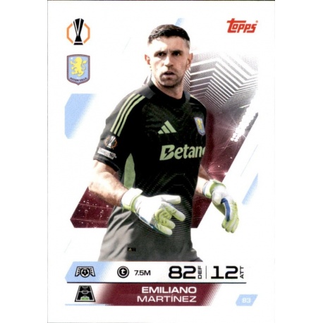 Emiliano Martínez Aston Villa 83