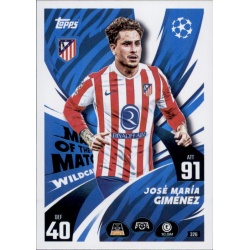 José María Giménez Man of the Match Atlético Madrid 326