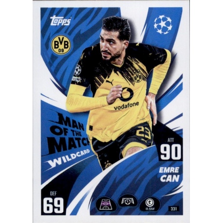 Emre Can Man of the Match Borussia Dortmund 331