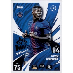 Nuno Mendes Man of the Match PSG 332