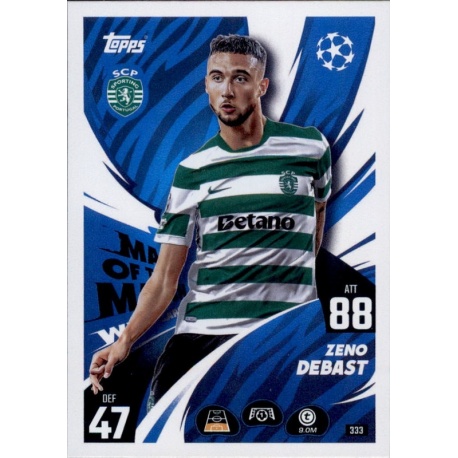 Zeno Debast Man of the Match Sporting Clube de Portugal 333