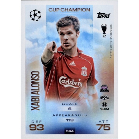 Xabi Alonso Cup Champion Liverpool 344