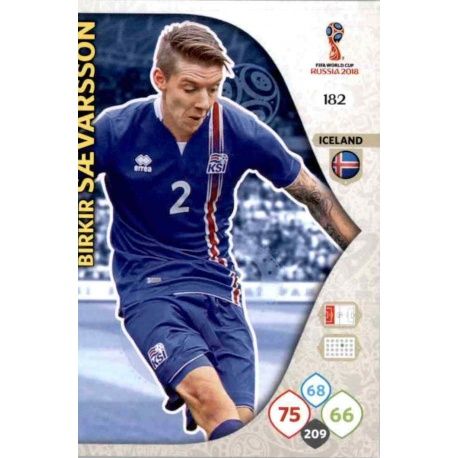 Birkir Sævarsson Islandia 182 Adrenalyn XL Russia 2018 