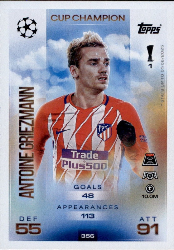 Carte Diego Godin Uruguay Atlético Madrid – MGK Liga 2019 Panini, état TB