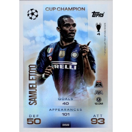 Samuel Eto'o Cup Champion Inter Milan 359