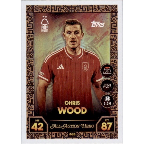 Chris Wood All-Action Hero Nottingham Forest 365