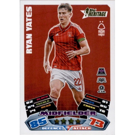 Ryan Yates Heritage Nottingham Forest 398
