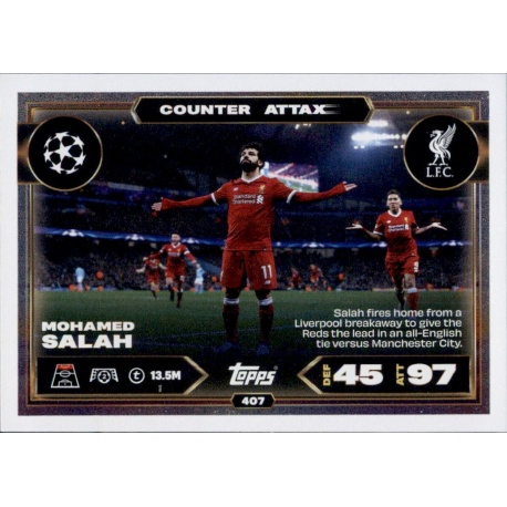 Mohamed Salah Counter Attax Liverpool 407