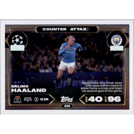 Erling Haaland Counter Attax Manchester City 408