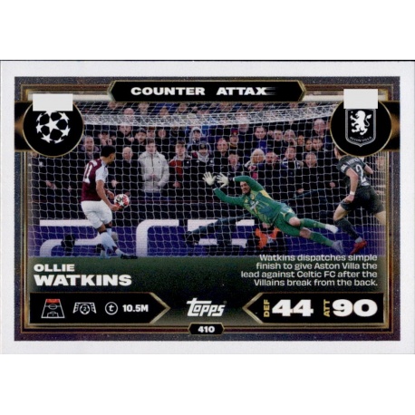 Ollie Watkins Counter Attax Aston Villa 410