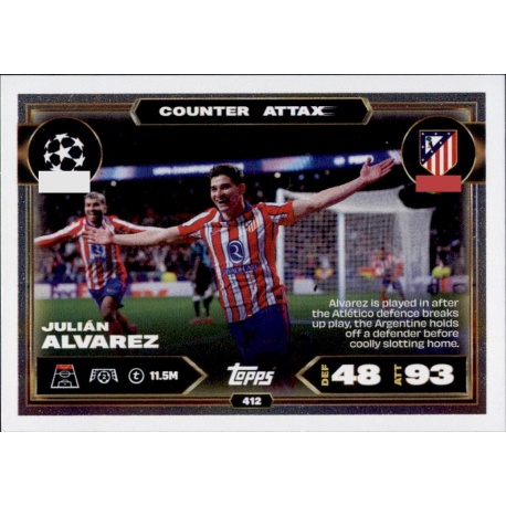 Julián Alvarez Counter Attax Atlético Madrid 412