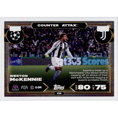 Weston McKennie Counter Attax Juventus 414
