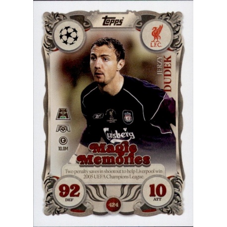 Jerzy Dudek Magic Memories Liverpool 424