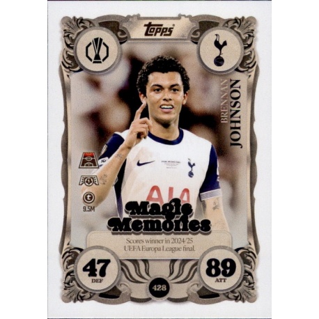 Brennan Johnson Magic Memories Tottenham Hotspur 428