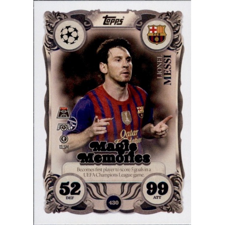 Lionel Messi Magic Memories Barcelona 430