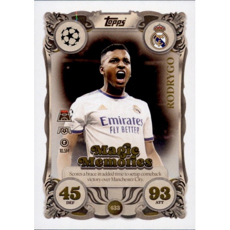 Rodrygo Magic Memories Real Madrid 433