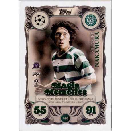 Shunsuke Nakamura Magic Memories Celtic 440