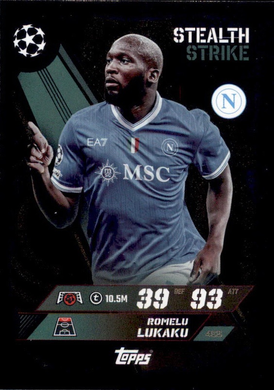 Soccer Cards SSC Napoli Romelu Lukaku Stealth Strike SSC Napoli