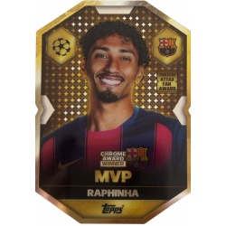 Raphinha MVP Chrome Award Winner Barcelona CA 1
