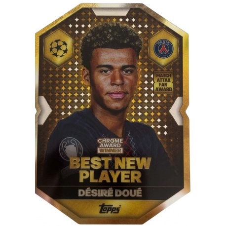 Désiré Doué Best New Player Chrome Award Winner PSG CA 2