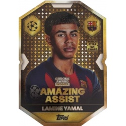 Lamine Yamal Amazing Assist Chrome Award Winner Barcelona CA 3