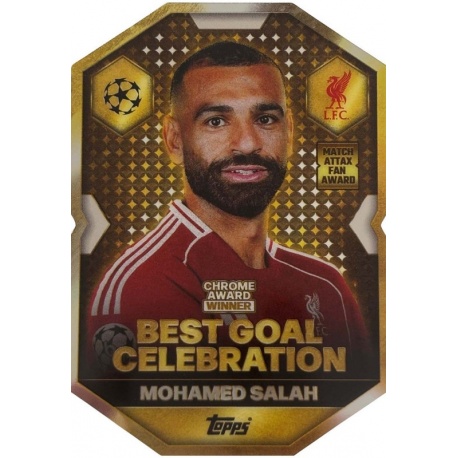Mohamed Salah Best Goal Celebration Chrome Award Winner Liverpool CA 6