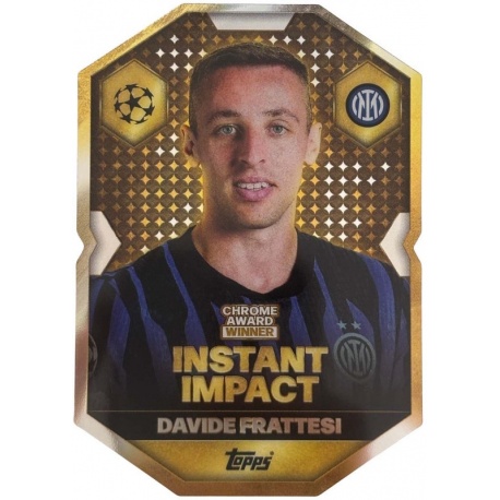 Davide Frattesi Instant Impact Chrome Award Winner Inter Milan CA 13
