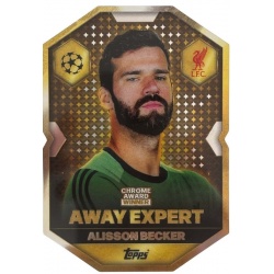 Alisson Becker Away Expert Chrome Award Winner Liverpool CA 17