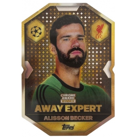 Alisson Becker Away Expert Chrome Award Winner Liverpool CA 17