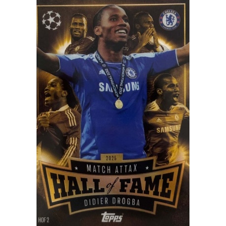 Didier Drogba Match Attax Hall of Fame Chelsea HOF 2
