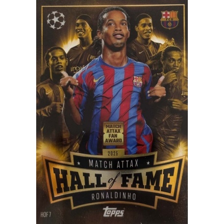 Ronaldinho Match Attax Hall of Fame Barcelona HOF 7