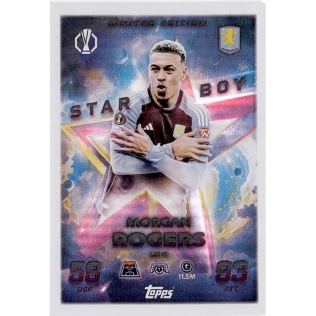 Morgan Rogers Starboy Limited Edition Aston Villa LE 04