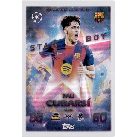 Pau Cubarsí Starboy Limited Edition Barcelona LE 05