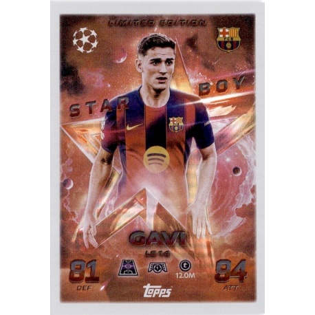 Gavi Starboy Limited Edition Barcelona LE 14