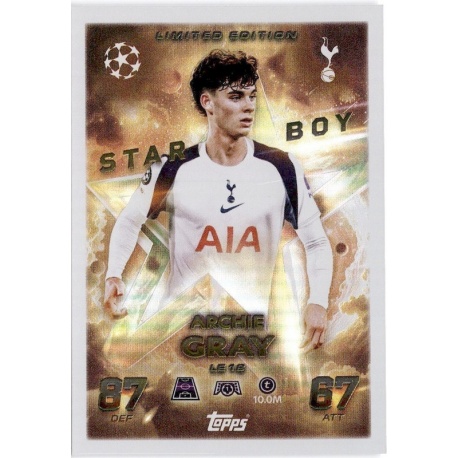 Archie Gray Starboy Limited Edition Tottenham Hptspur LE 18