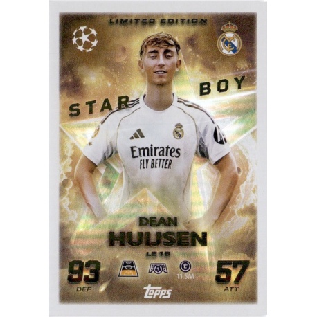 Dean Huijsen Starboy Limited Edition Real Madrid LE 19