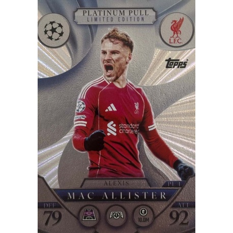 Alexis Mac Allister Platinum Pull Liverpool PL 1