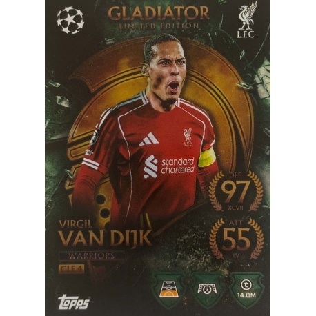 Virgil van Dijk Warriors Liverpool GLE 4