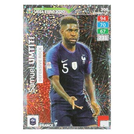 Samuel Umtiti Defensive Rock 308 Adrenalyn XL Road To Uefa Euro 2020