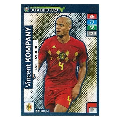 Vincent Kompany Fans Favourite 235 Adrenalyn XL Road To Uefa Euro 2020