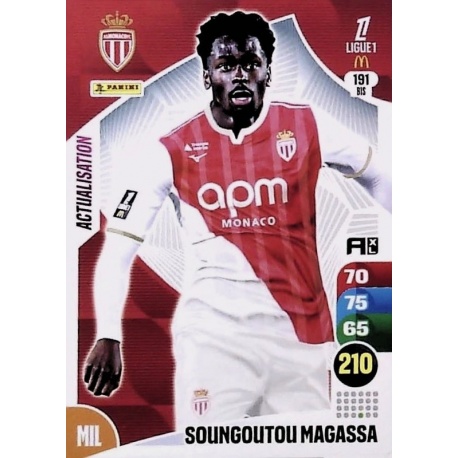 Soungoutou Magassa Actualisation AS Monaco 191 Bis