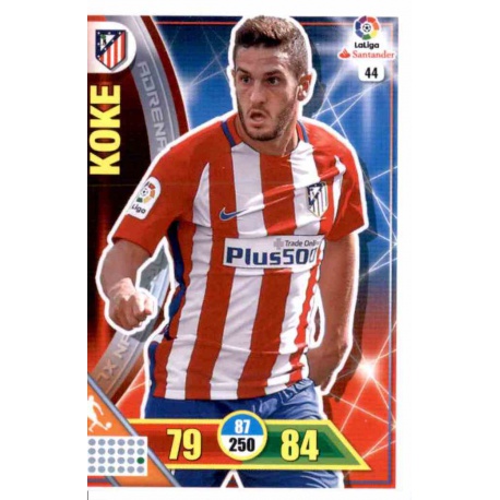 Koke Atlético Madrid 44 Adrenalyn XL La Liga 2016-17